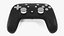 3D black google stadia controller