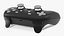 3D black google stadia controller