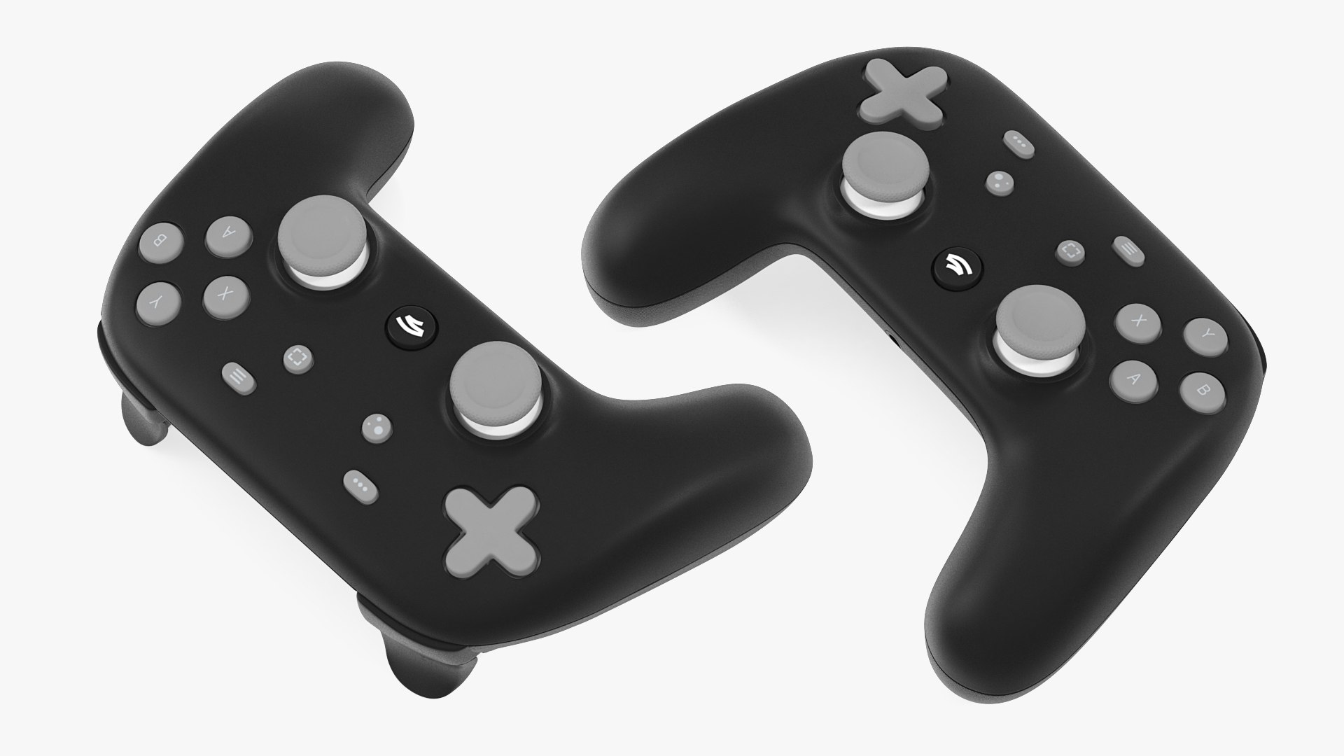 3D black google stadia controller https://p.turbosquid.com/ts-thumb/6b/MwKO4x/pU4JjFdn/blackgooglestadiacontrollervray3dmodel003/jpg/1591286230/1920x1080/fit_q87/3ee3afc623c8ff1aeba6315c0b2c8975e392939d/blackgooglestadiacontrollervray3dmodel003.jpg