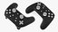 3D black google stadia controller