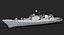 Modello di nave da guerra 3d - INS Talwar (F40)