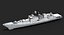 Modello di nave da guerra 3d - INS Talwar (F40)