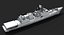 Modello di nave da guerra 3d - INS Talwar (F40)