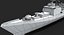 Modello di nave da guerra 3d - INS Talwar (F40)