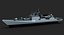 Modello di nave da guerra 3d - INS Talwar (F40)
