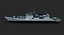 Modello di nave da guerra 3d - INS Talwar (F40)