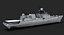 Modello di nave da guerra 3d - INS Talwar (F40)
