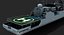 Modello di nave da guerra 3d - INS Talwar (F40)