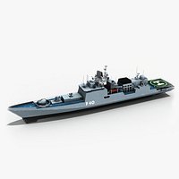 Warship 3d Model - INS Talwar (F40)