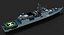 Modello di nave da guerra 3d - INS Talwar (F40)