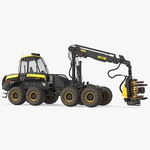 Forestry Harvester PONSSE Bear 8W Dirty Rigged