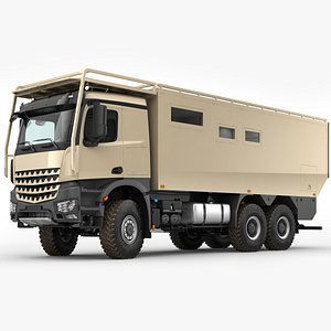 3D model Camper Truck 6X6