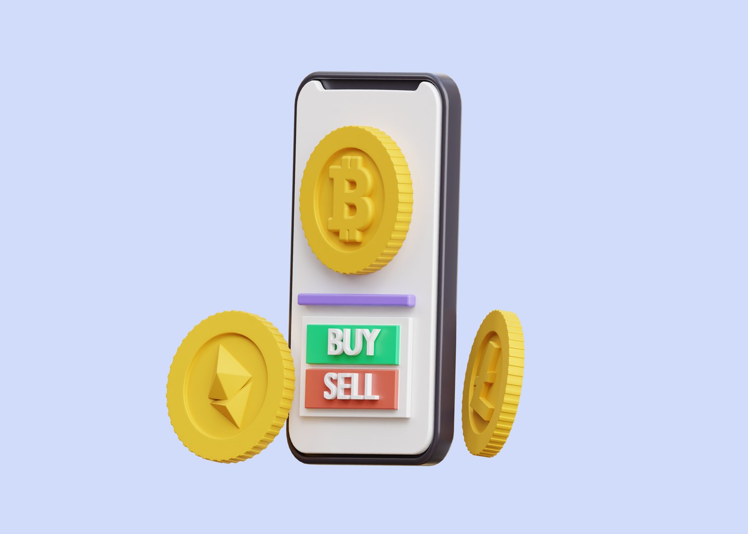 3D Crypto Market 3D Illustration Model - TurboSquid 2321420