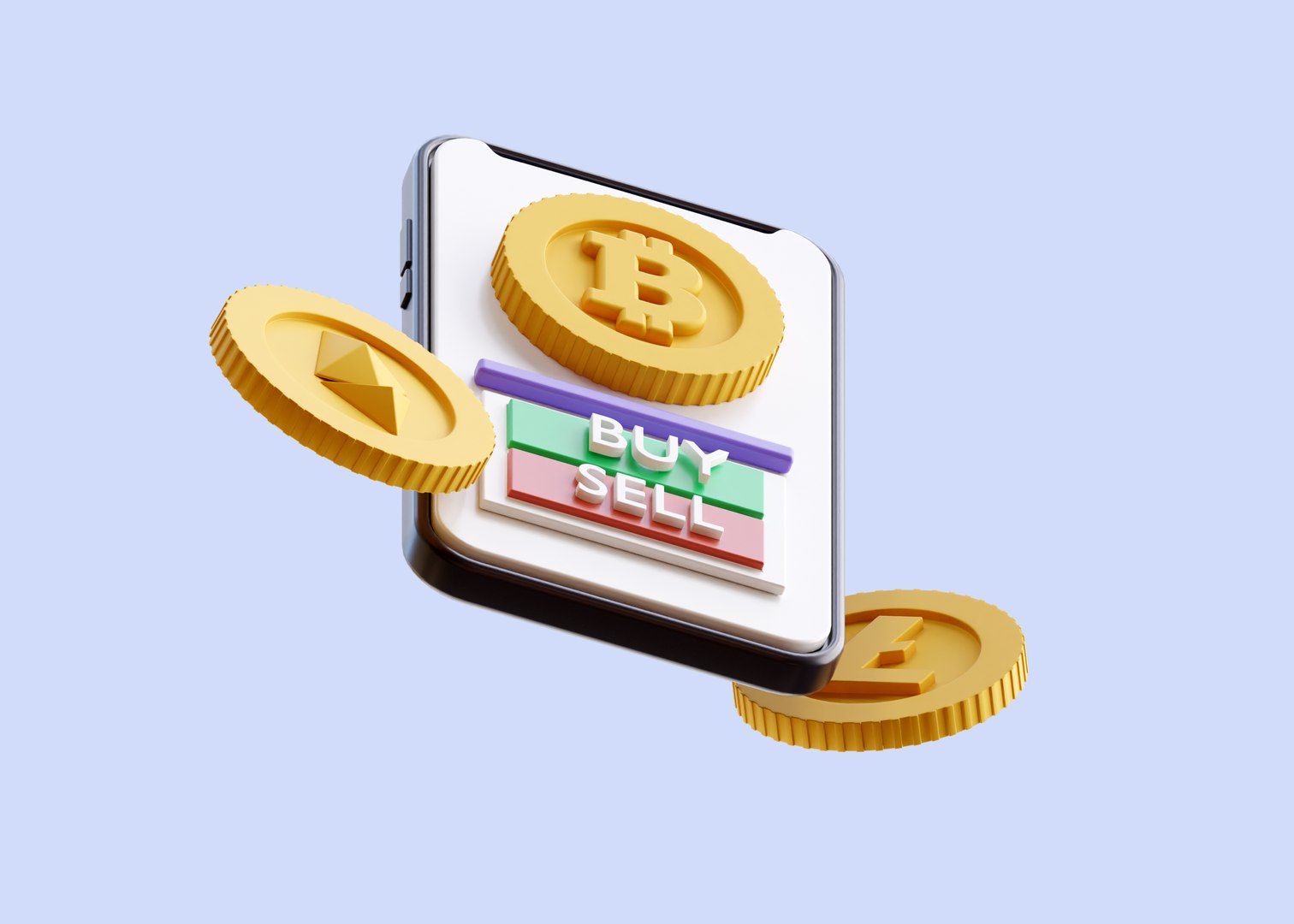 3D Crypto Market 3D Illustration Model - TurboSquid 2321420