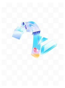 Frosted glass texture model