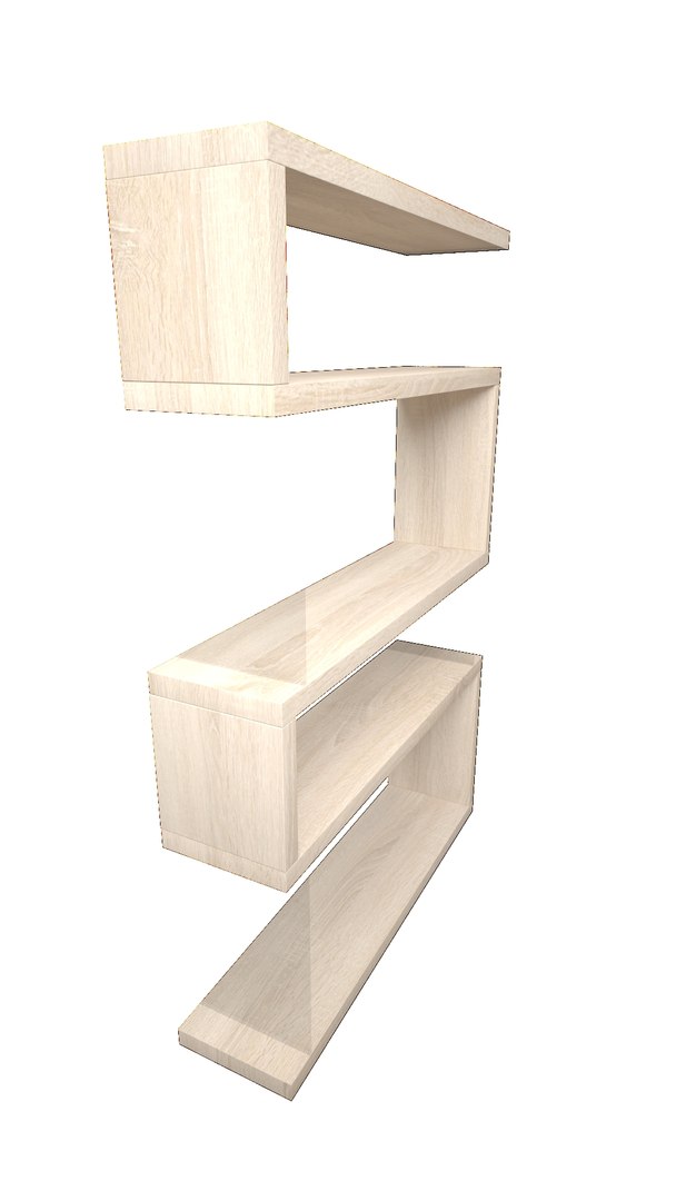 3D Bookshelf Snake shelf 2 TurboSquid 2048566
