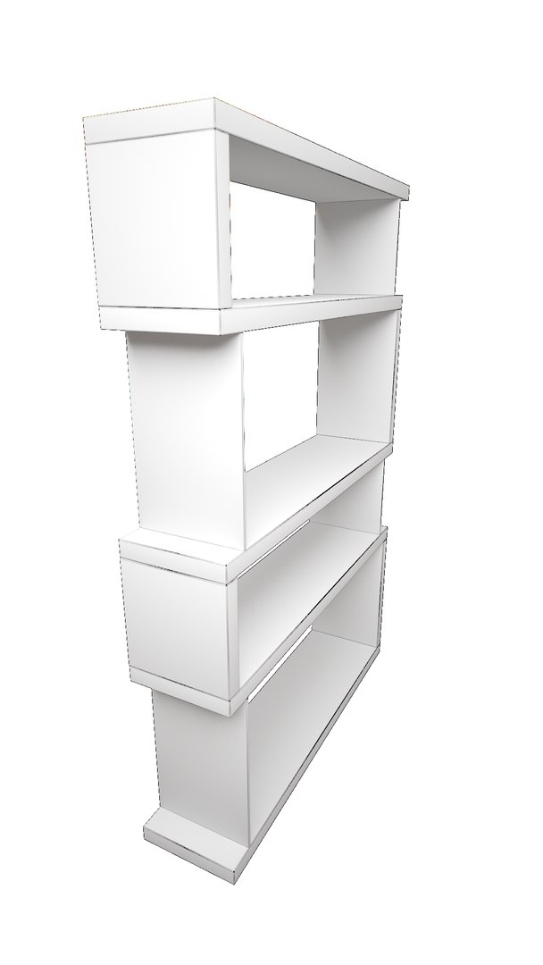 3D Bookshelf Snake shelf 2 TurboSquid 2048566
