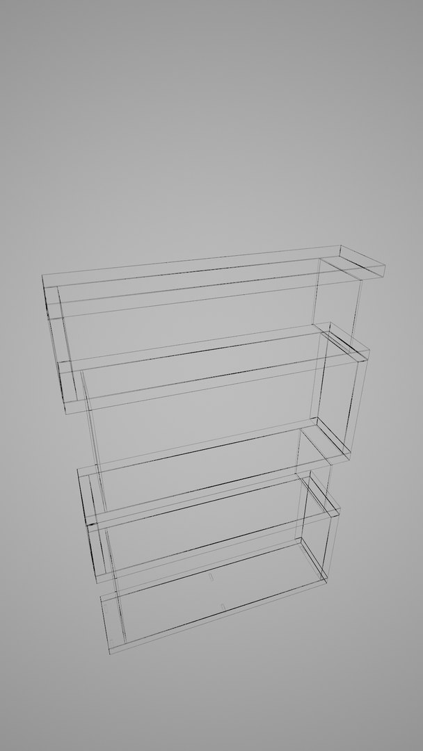 3D Bookshelf Snake shelf 2 TurboSquid 2048566