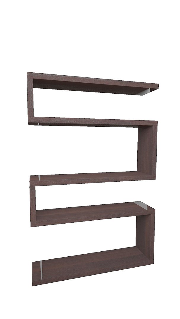 3D Bookshelf Snake shelf 2 TurboSquid 2048566