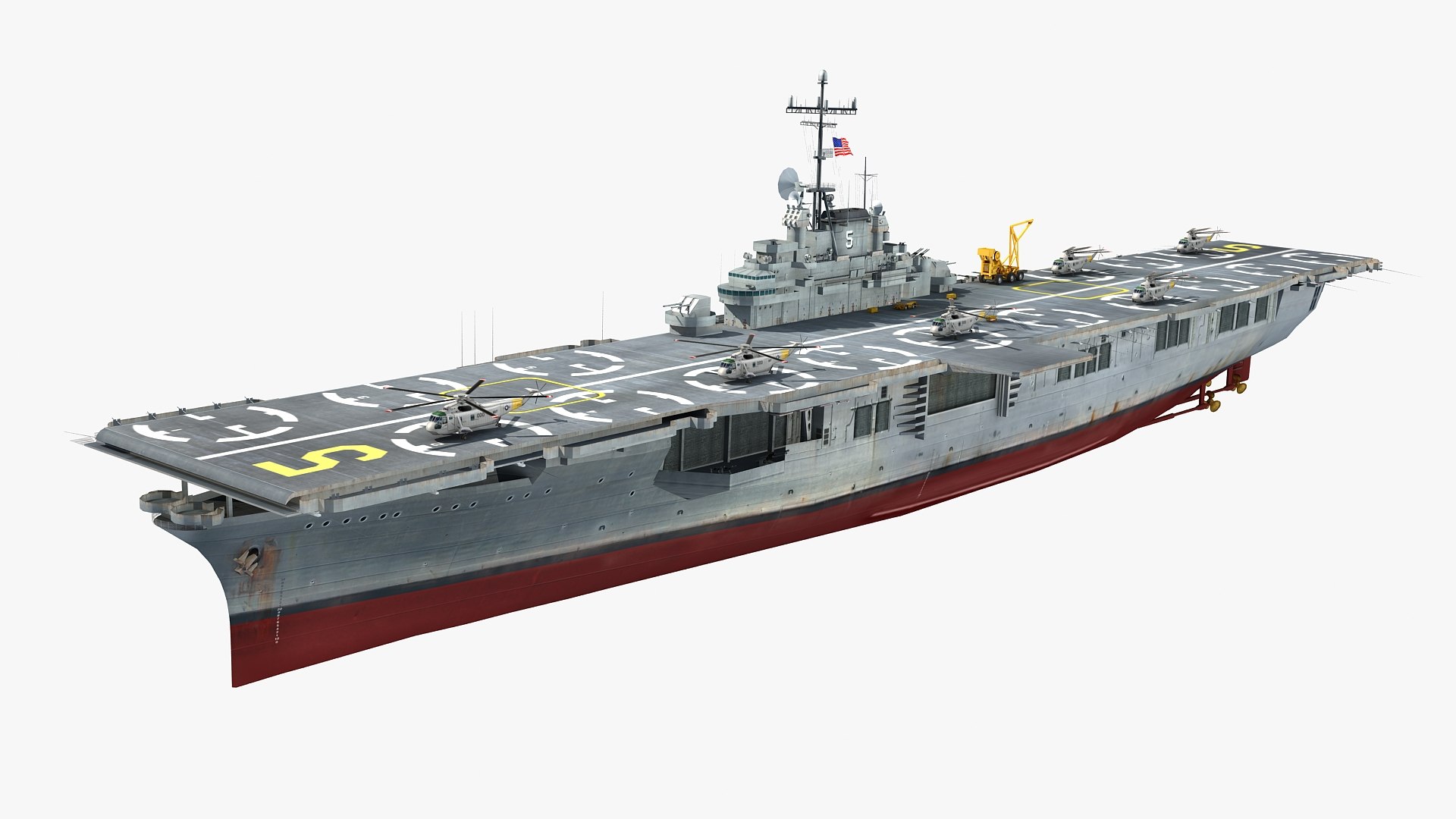 Uss princeton cv-37 lph-5 3D model - TurboSquid 1537195