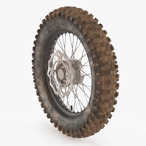 Front Motorcycle Wheel Dirty