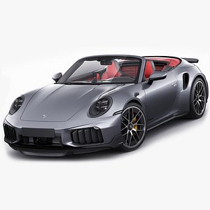 3D model Porsche 911 Turbo S Cabriolet 2026