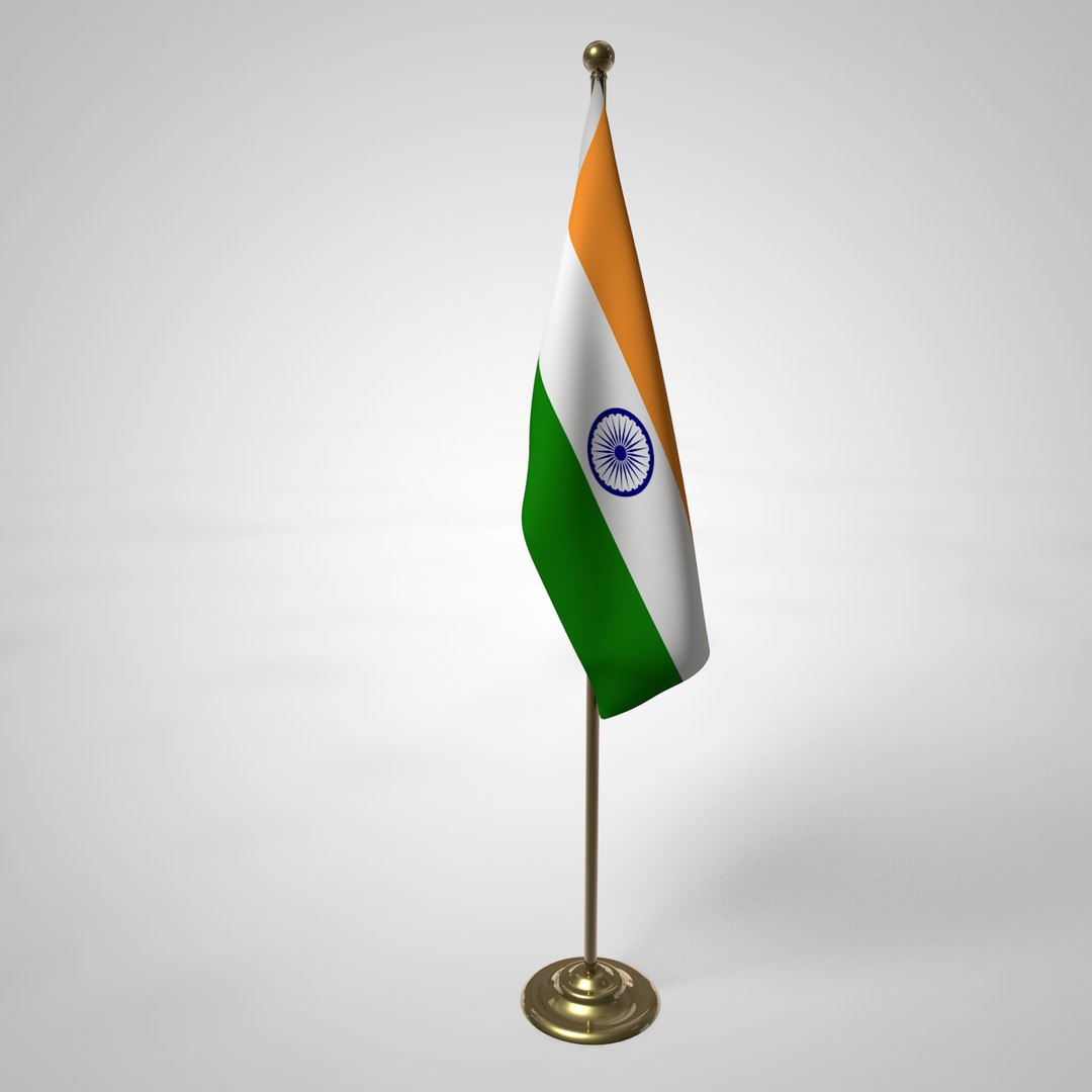India Flag Pole 3D Model TurboSquid 1376314