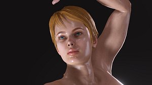 Realistic Gorgeous Girl with Sexy pose 3D model