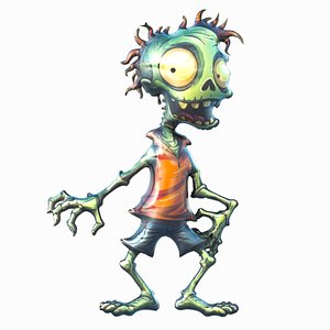 Zombie shaped foil helium balloon 008 3D model