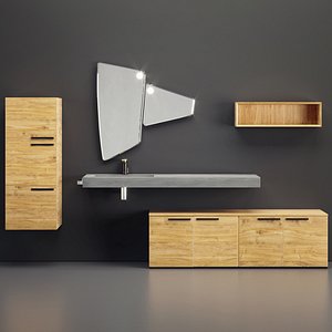 Arblu Lineo Vanity unit with doors model