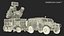 3D Military Truck with Missile System Crotale NG
