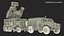 3D Military Truck with Missile System Crotale NG