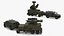 3D Military Truck with Missile System Crotale NG