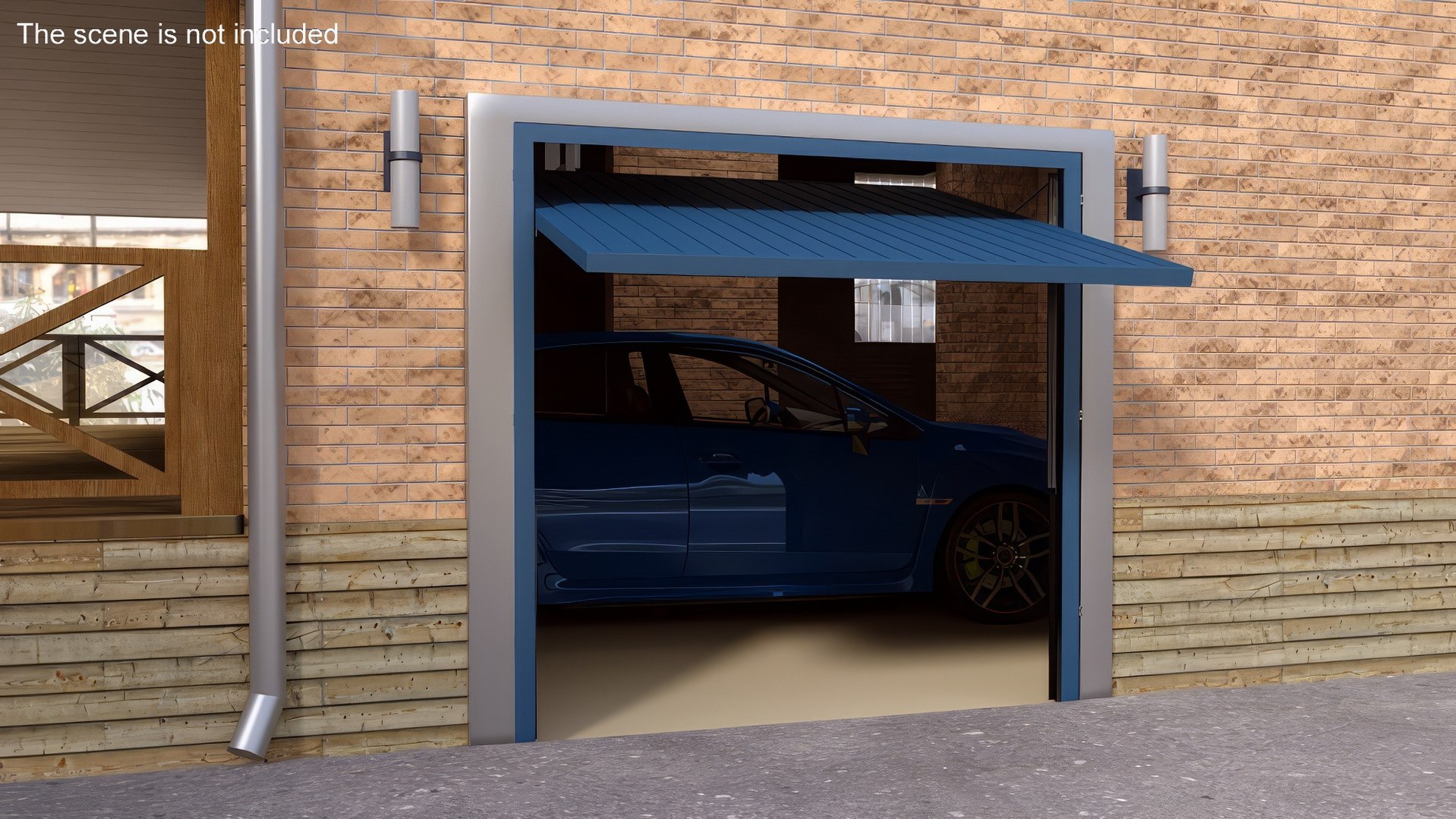 3D Automatic Sliding Driveway Gate Open Model - TurboSquid 2327143