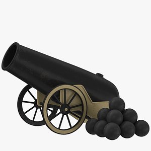 Old Cannon 3D Model