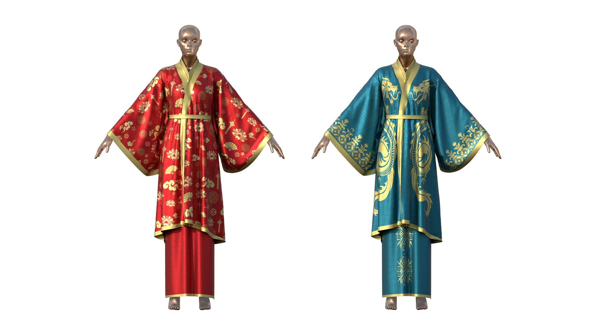 3D model Traditional Chinese Dress Collection - TurboSquid 2168923