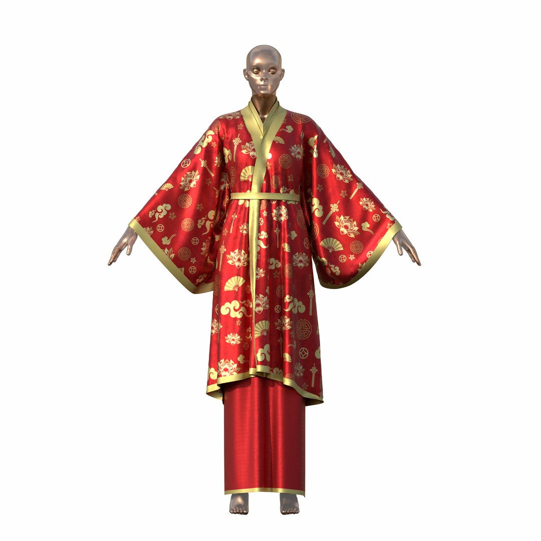 3D model Traditional Chinese Dress Collection - TurboSquid 2168923