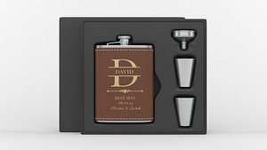Personalized Flask Set 3D model