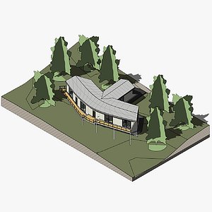 3D Sea House - Revit 3D model