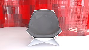 3D Geometric Chair Lounge