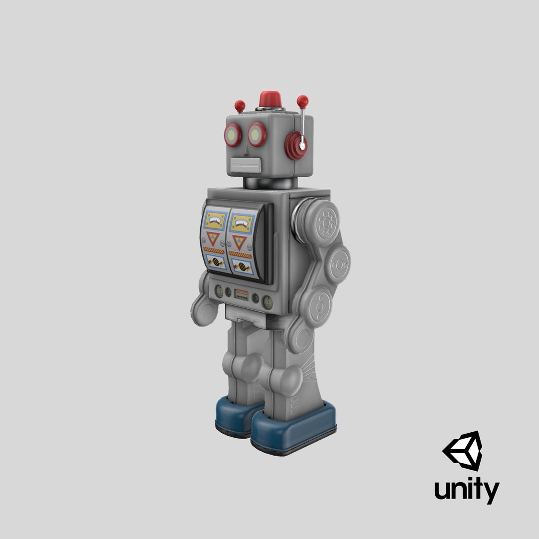 3D vintage robot toy 1 - TurboSquid 1345905
