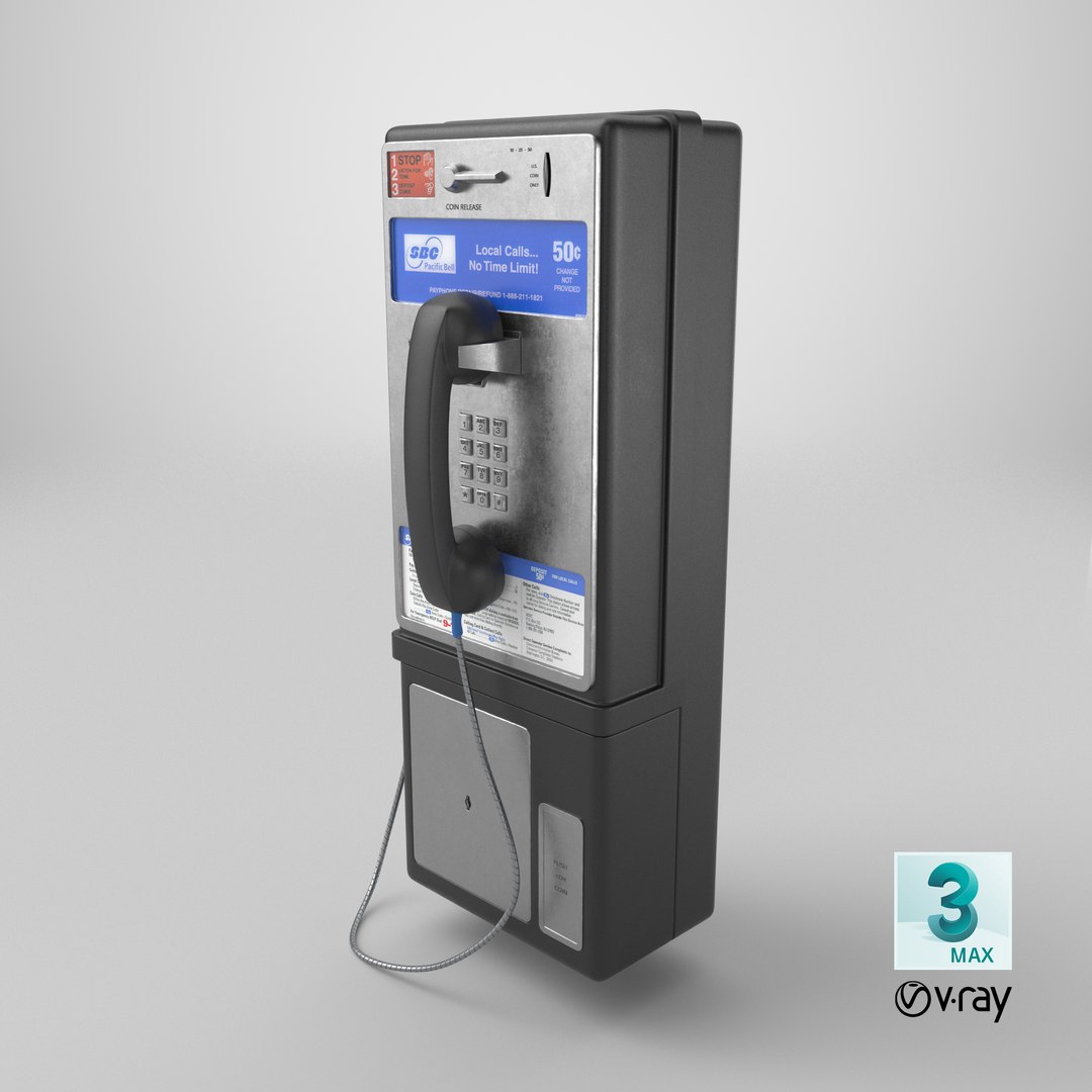 3D Pay Phone model https://p.turbosquid.com/ts-thumb/6b/yJHeIx/lk/stemcell_max_vray_render/png/1709284339/1920x1080/fit_q87/63f84806aa73e0847d1a42cdcd09f4b8099d6bbc/stemcell_max_vray_render.jpg