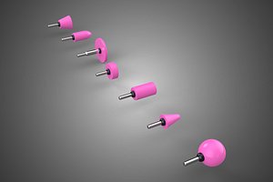 STANDARD MOUNTED GRINDING POINT STONE BIT DRILL WHEEL HEAD SET