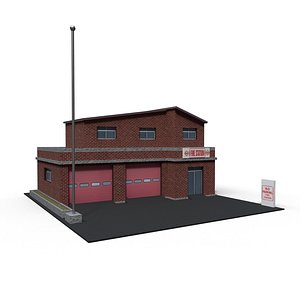 firestation ready 3D model