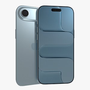 3D model Apple iPhone 17 Air Sky Blue