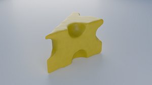 3D Low Poly Cheese model