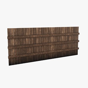3D model Wood Fence