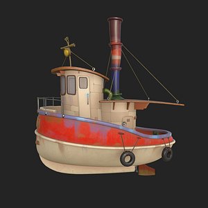 Ship cartoon 01 model