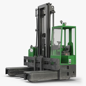 Combilift ESL5080 Side Loader Forklift Green 3D model