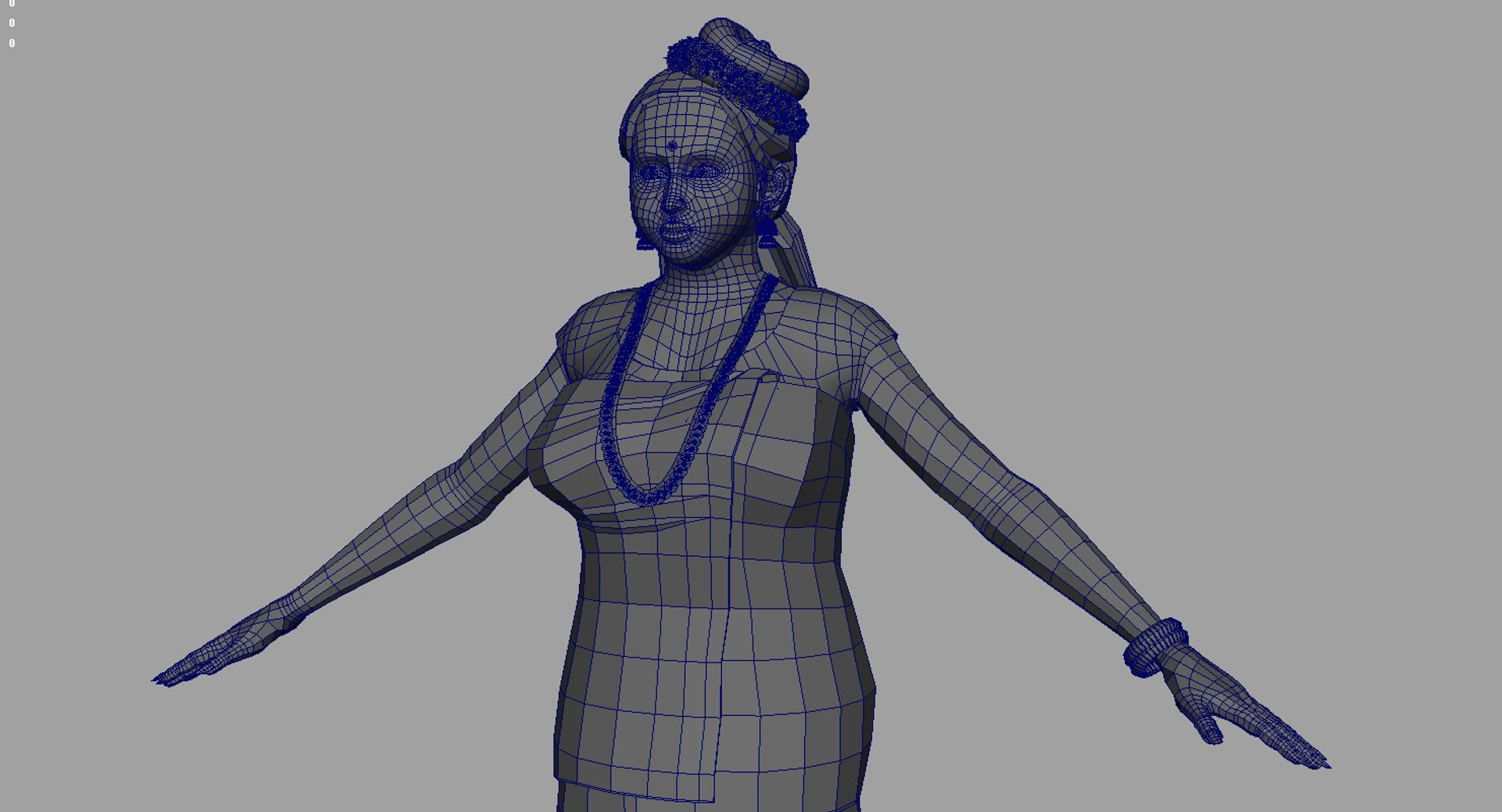 3d Kerala India Girl Model Turbosquid 1525192 7789